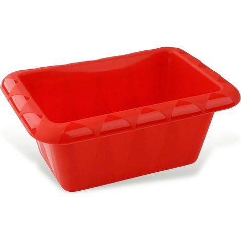 Petit Moule à Cake en Silicone Rouge 18 cm (1/5)