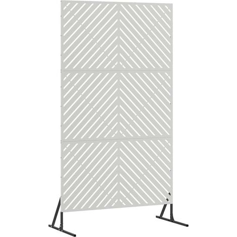 Maison Exclusive - Sichtschutz Grau 100 x 50 x 180 cm Stahl