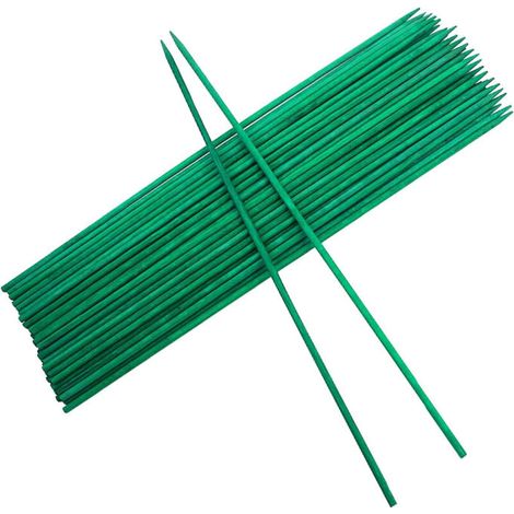 30PCS Tuteurs pour Plantes 40 cm Tuteurs en Bois bâtons Support piquets de Jardin avec 30 Attaches torsadées, Support Tuteurs pour Plantes pour Jardin ou Maison (1/5)