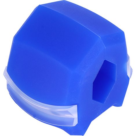 Balle d'entraînement professionnelle pour affiner la mâchoire et le visage, avec cordon et boîte, bleue. (1/5)