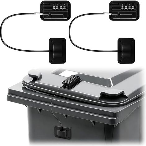 Combination lock for outdoor bins (1/5)
