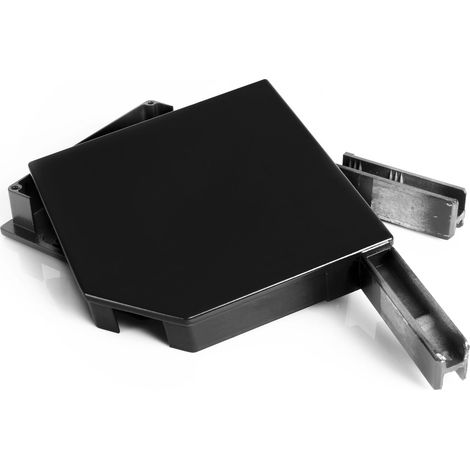 Paire de Joues de coffre pour Volet Pan coupé 45° - 165cm - Noir