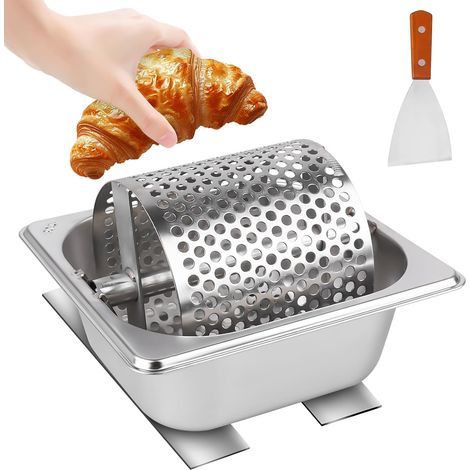 Butter wheel, stainless steel butter dispenser, durable, butter rolling tool, butter centrifuge, butter dispenser for bread, toast, can hold 1000 ml (1/5)