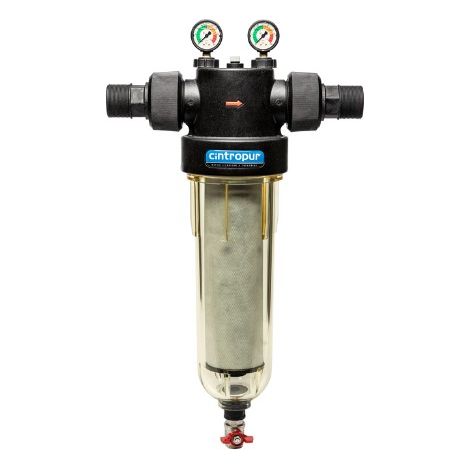 Cintropur – Filtre sur robinet pour filtration eau – Tamis filtrant 25 microns – Débit 18 m³/h – Raccordement 2" – Pression max 16 bar