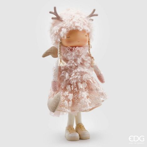 EDG Enzo De Gasperi Bimba Renna Natale H 39 Cm Scatola Regalo Pink (1/4)