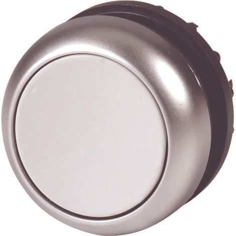 M22-D-GR Grauer flacher Druckknopf mit Federrückstellung