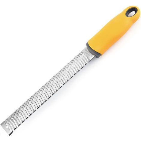 Râpe manuelle, mini-râpe, râpe de cuisine pour fromage, citron, gingembre, etc. Manche ergonomique pour râper finement les herbes. Râpe manuelle multifonctionnelle, compatible lave-vaisselle. (1/5)