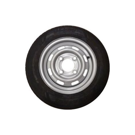 Maxter – Roue de remorque 145/80x13 – Jante 13 pouces, entraxe 130 mm, déport positif 20 mm – Charge 425 kg, vitesse 140 km/h