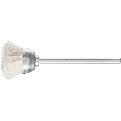 PFERD TOOLS Miniatur- Topfbürste TBU Ø18 mm Schaft-Ø2,34 mm weißes Ziegenhaar 10 Stk (1/4)