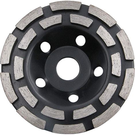Disques de meulage diamantés à double rangée de 125 mm pour le béton et la peinture, l'époxy, le mastic, l'enlèvement de revêtement (1/5)