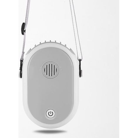 Tragbarer Nackenventilator, tragbarer persönlicher Ventilator, batteriebetrieben, USB-aufladbar, 3 Geschwindigkeitsstufen, Mini-Klimaanlage, erfrischend