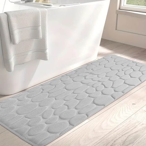 Paillasson Intérieur - Non Glissant avec Dos en PVC - 50 x 120 cm - Pour Entrée Porte d'Intérieur Salle de Bain Cuisine - 1 Pièce (1/5)