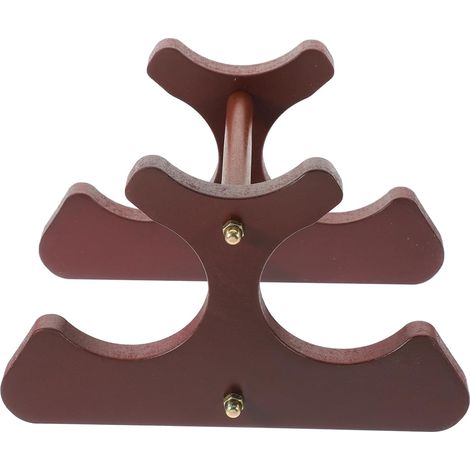 Flaschenregal aus Massivholz für die Arbeitsplatte, rustikaler Wein- und Whiskyhalter, elegante Dekoration