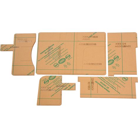 Pochette transparente pour carnet en acrylique, gabarit de motif pour reliure cuir, outil artisanal (1/5)