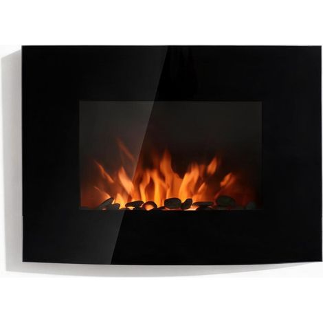 Cheminée électrique en acero y vidrio templado 65 x 11,4 x 52 cm (1/5)
