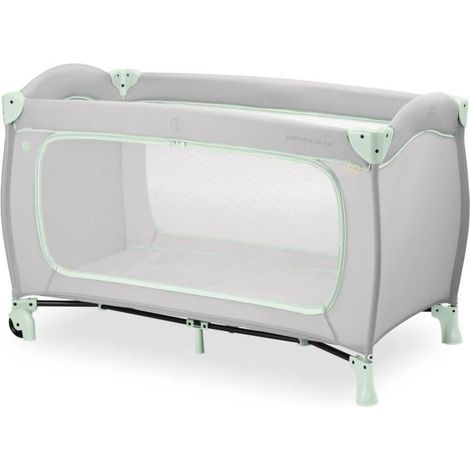 Lit de voyage - HAUCK - SLEEP N PLAY GO PLUS - 60 x 120 cm - Des la naissance - Pliable - Roulettes - Dusty Mint (1/5)