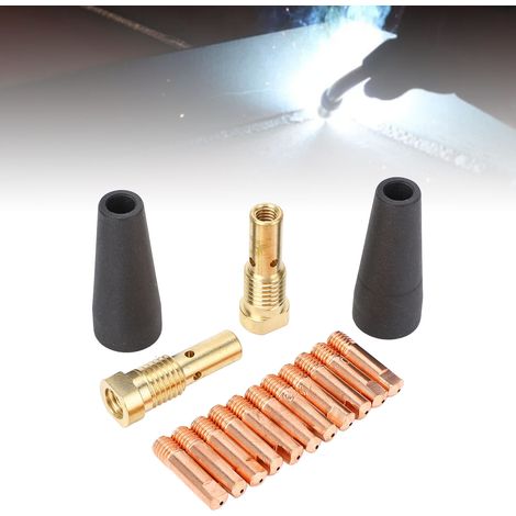 Kit de 15 têtes de buse de soudage sans gaz K3493-1 avec électrode de 0,039 pouce, compatible avec Century FC90/80GL Forney Easy Weld Titanium Easy Flux Lincoln Craftsman Chicago Electric (1/5)