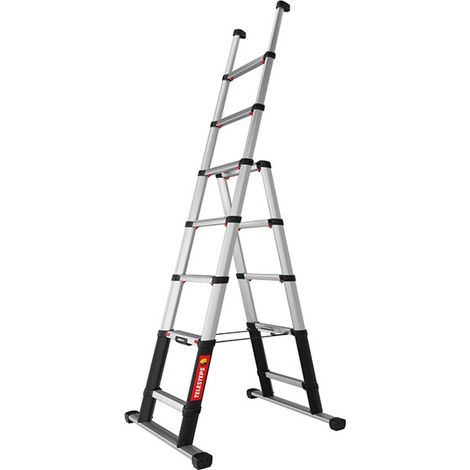 Escabeau télescopique - Hauteur max. de travail 3.10m - TEL-72423