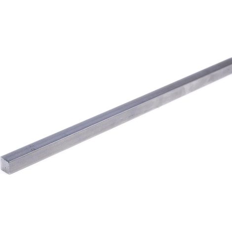 Barre Carrée Clavette acier, l. 4mm H. 4mm, L 330mm ( Prix pour Lot de 10 )