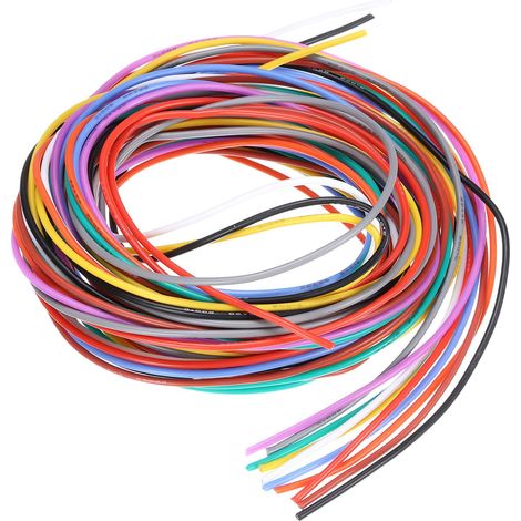 28 Calibre Silicone Fil 28Awg Électrique 10 Couleur 1,5 M 10Pcs (1/5)