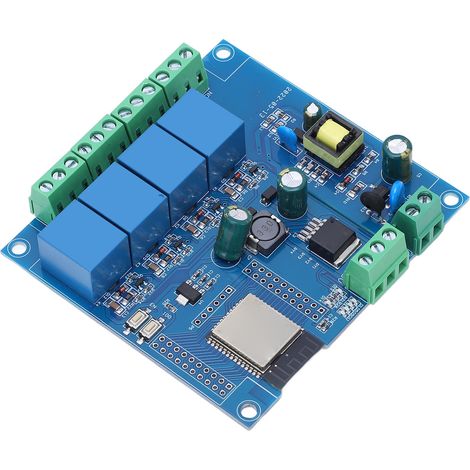 Carte de développement ESP32 WiFi Bluetooth module relais 4 voies 5V programmable réinitialisable sans fil pour maison connectée (1/5)