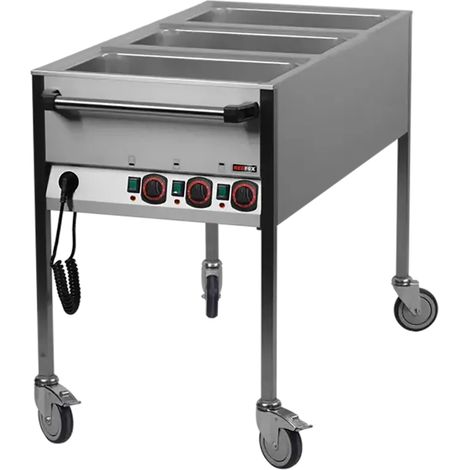 Bain marie électrique GN 3-1/1 commande sur le côté court REDFOX - VLPK 3120 - REDFOX