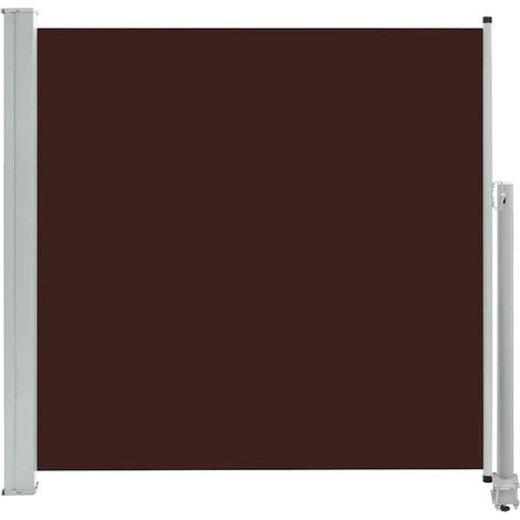 Patio Retractable Side Awning 160x300 cm Brown vidaXL