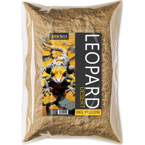 Arcilla para terrario Aventerra Sweden Leopard Desert Yellow de 3 kg
