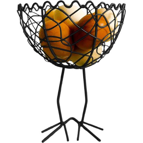 KOWOLL Paniers en fil de fer pour œufs frais Panier décoratif pour œufs à présenter sur le comptoir Grand présentoir à fruits pour pain et biscuits Idéal pour Pâques Cuisine Enfants Adultes (1/5)