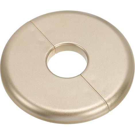 Plaque d'Écussons Auto-Adhésive Ronde en ABS 0.93"/23.5mm, Couverture Murale pour Tuyau d'Eau, Cache Mitigeur Douche Boucles Rosace Robinet Chauffage Plomberie Mural, Doré (1/5)