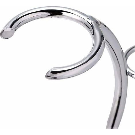 Support Rasoir - Acier Inoxydable - Chrome - Pour Rasoir à Main et Blaireau - 1 Pièce (1/5)