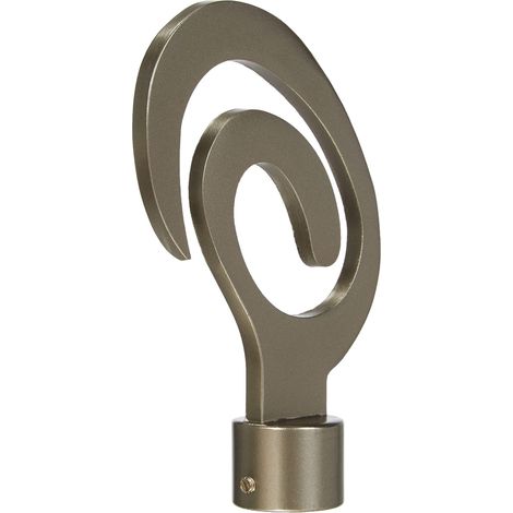 1 Embout Twist - Chrome Satiné - Diamètre 20