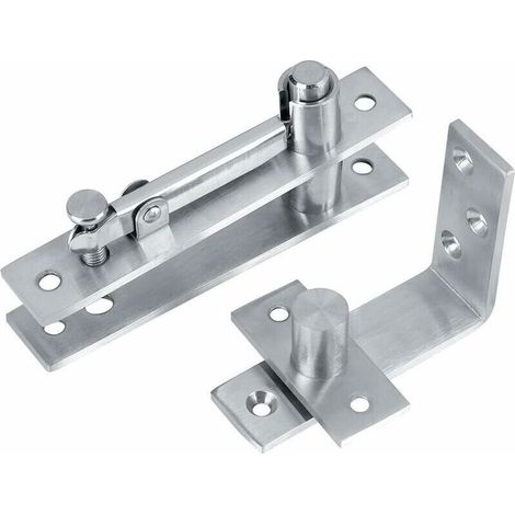 Charnières de pivot pour portes en bois – Acier inoxydable épais – Rotation 360° – Résistantes à la chaleur – Pour portes de placard (1/5)