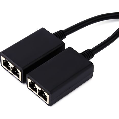 Répéteur HDMI sur RJ45 30 mètres, Extendeur Ethernet CAT5e/CAT6 pour Vidéo Full HD 1080P (1/5)
