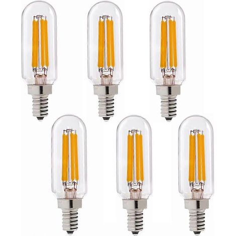 LHSUNTA Lot de 6 ampoules LED T25 pour hotte aspirante, diffusion à 360°, culot E14, 220 V, blanc froid, 4 W (1/5)