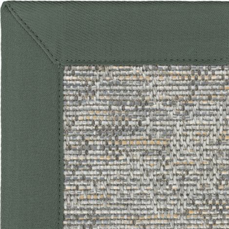 Tapis intérieur / extérieur Jambi - Nuances gris perle - Ganse grise - 80 x 150 cm (1/3)