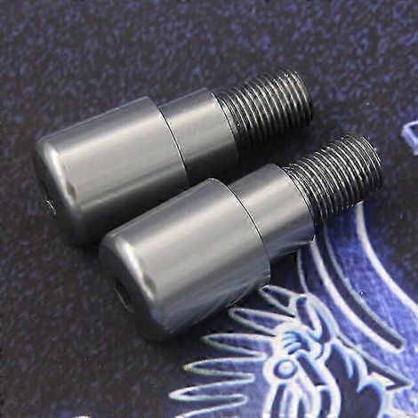 Poignées de guidon en aluminium CNC pour Yamaha MT-09 (2014-2021), contrepoids de direction, embouts de guidon 16 mm (gris, sans logo). (1/5)