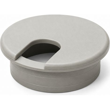 Passe Câbles 2 Plastique pour Bureau Maison Noir (1/5)