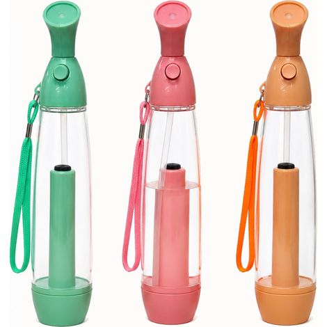 Brumisateur d’Eau Portable, Lot de 3 Vaporisateurs Manuels Brume fine, réutilisable, avec dragonne, fonctionnement mécanique (1/5)