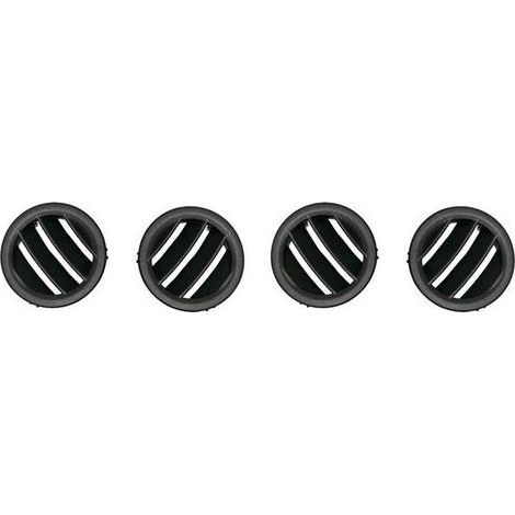 Quatre grilles d'aération de tableau de bord cté gauche applicables aux Mercedes-Benz Classe C W204 C180 C200 C230 C300 (modèles 2007-2010). (1/5)