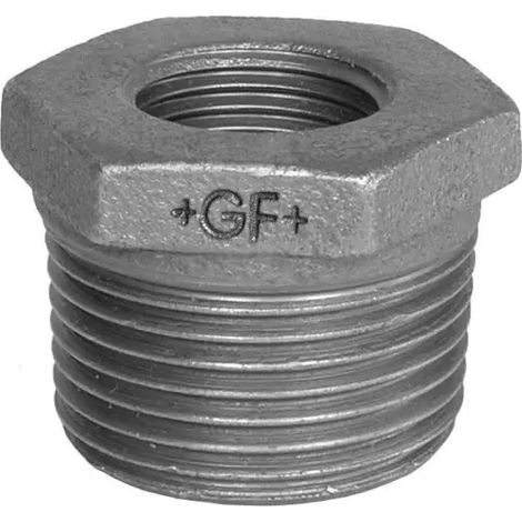 Raccordo ridotto maschio femmina in ghisa malleabile zincato 3"x11/4" GEORG FISCHER