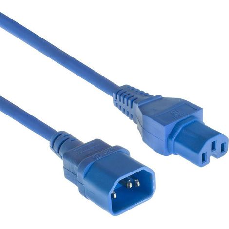 Microconnect PE1415B18 Kabel de Übertragung Blau 1,8 m C14-Kupplung C15-Kupplung