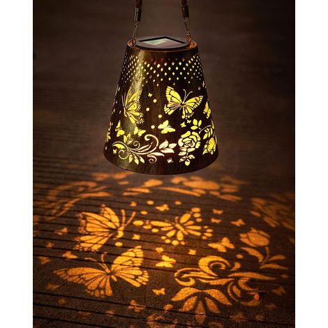 Lampes solaires d'extérieur, guirlandes papillon avec panneau solaire performant, décoration étanche pour jardin et terrasse, en métal résistant - AquaForge (1/5)