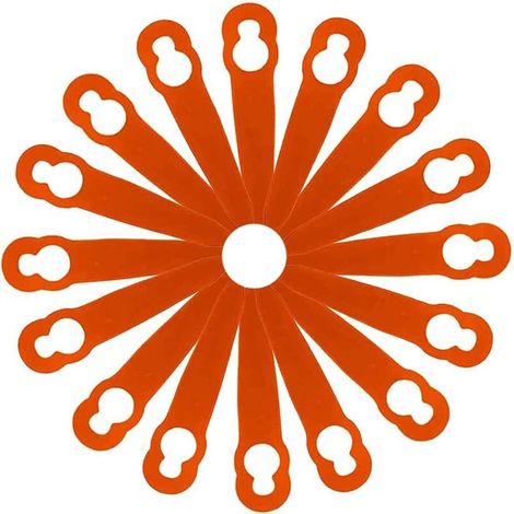 Lot de 100 lames en plastique de remplacement pour STIHL FSA 45 – Hauteur 83mm – Compatible Polycut 2-2 – Coupe efficace et durable orange (1/5)