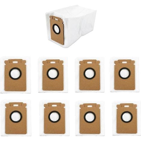 9PCS de remplacement Dust Bags pour Roborock H60 Hub Ultra/H60 Pro/H50 Ultra Automatic Emptying Station Sweeper (1/5)