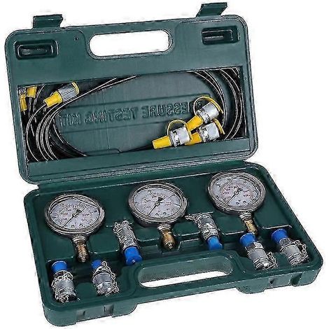 Manomètre hydraulique 250/400/600 bar - Kit de test de pression hydraulique professionnel et durable (1/4)