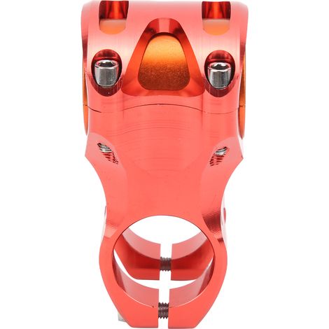 Potence de Vélo CANSUCC 31.8/35mm, Tige de Guidon Courte en Aluminium, Rehausseur de Guidon S50 Rouge (1/5)