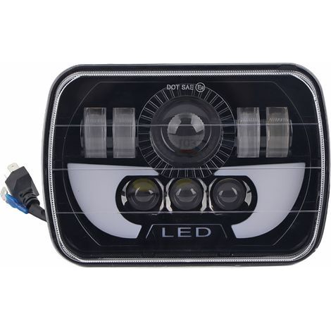 1 Phare LED 90W 5x7in Universel, Feu de Croisement et Route, Étanche IP67 (1/5)