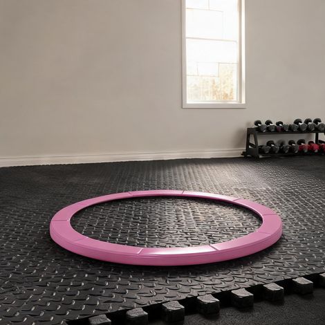 Protection de bord pour trampoline Ø305 cm rose en kunststoff PE (1/5)