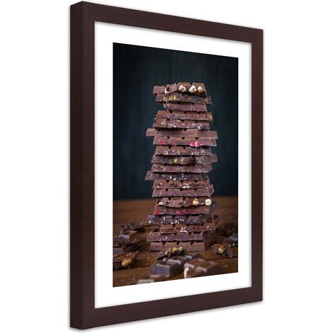 Quadro con cornice, Torre di cioccolato da dessert - 20x30 (1/5)